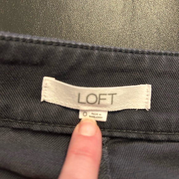 LOFT Palmer Wide Leg Pants in Twill - Picture 6 of 7